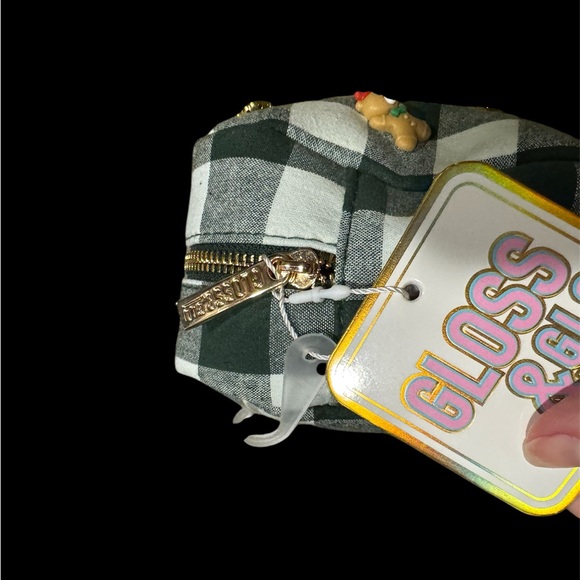 Make up bag, pouch, embellished with Christmas motif; NWT - Picture 5 of 5